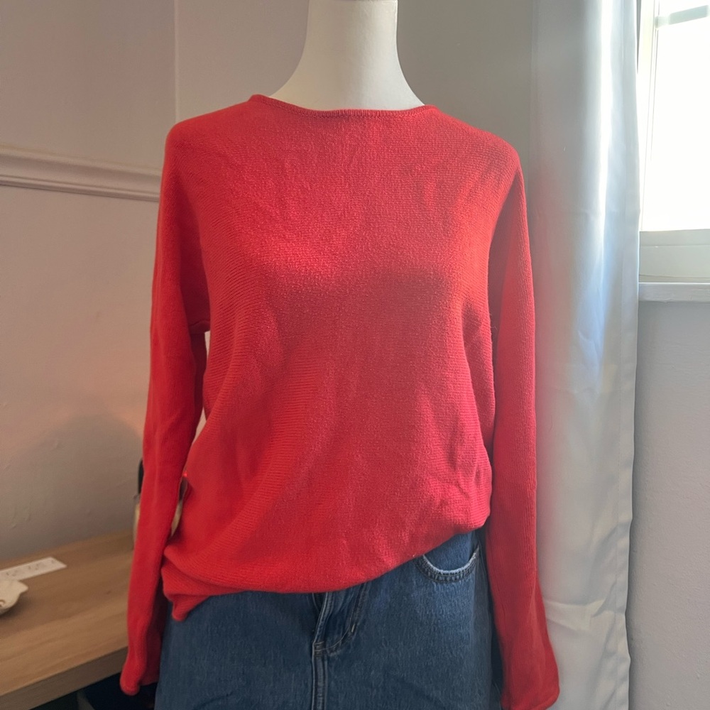 Michael Kors Vibrant Red Crew Neck Sweater